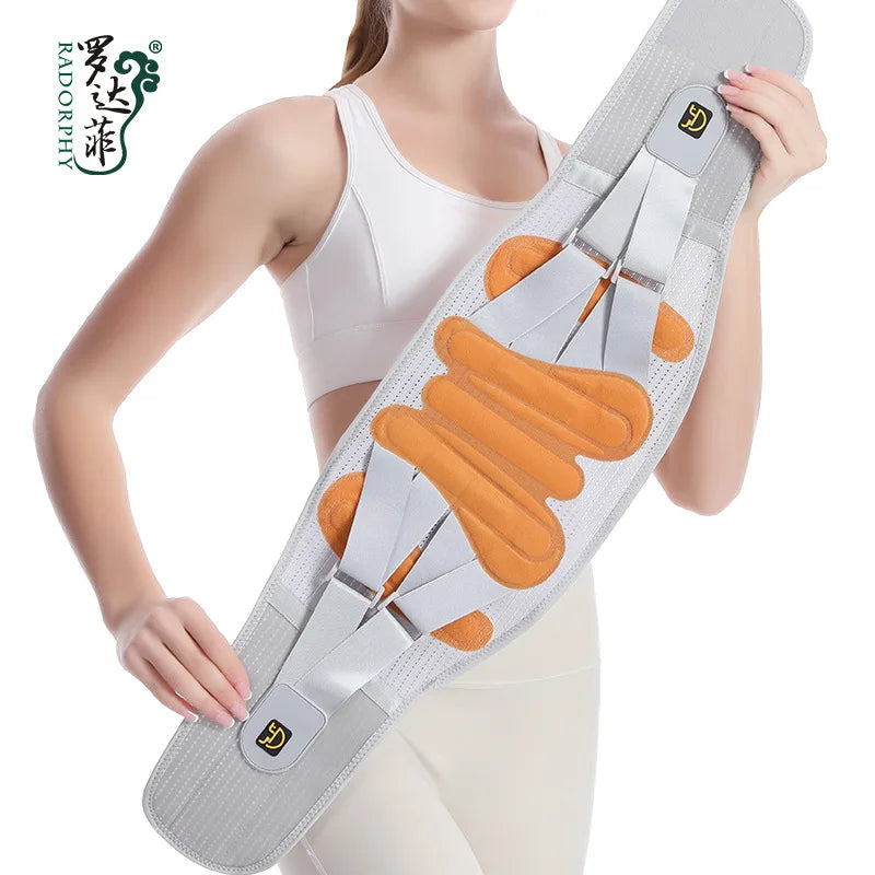 Wide Breathable Waist Support Belt for Lumbar Disc Herniation Warmth All Seasons Use boutiken 45.59  boutiken Gray